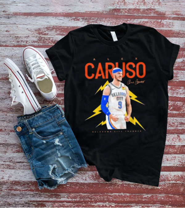 Alex Caruso Oklahoma City Thunder Basketball Superstar Signature T-Shirt