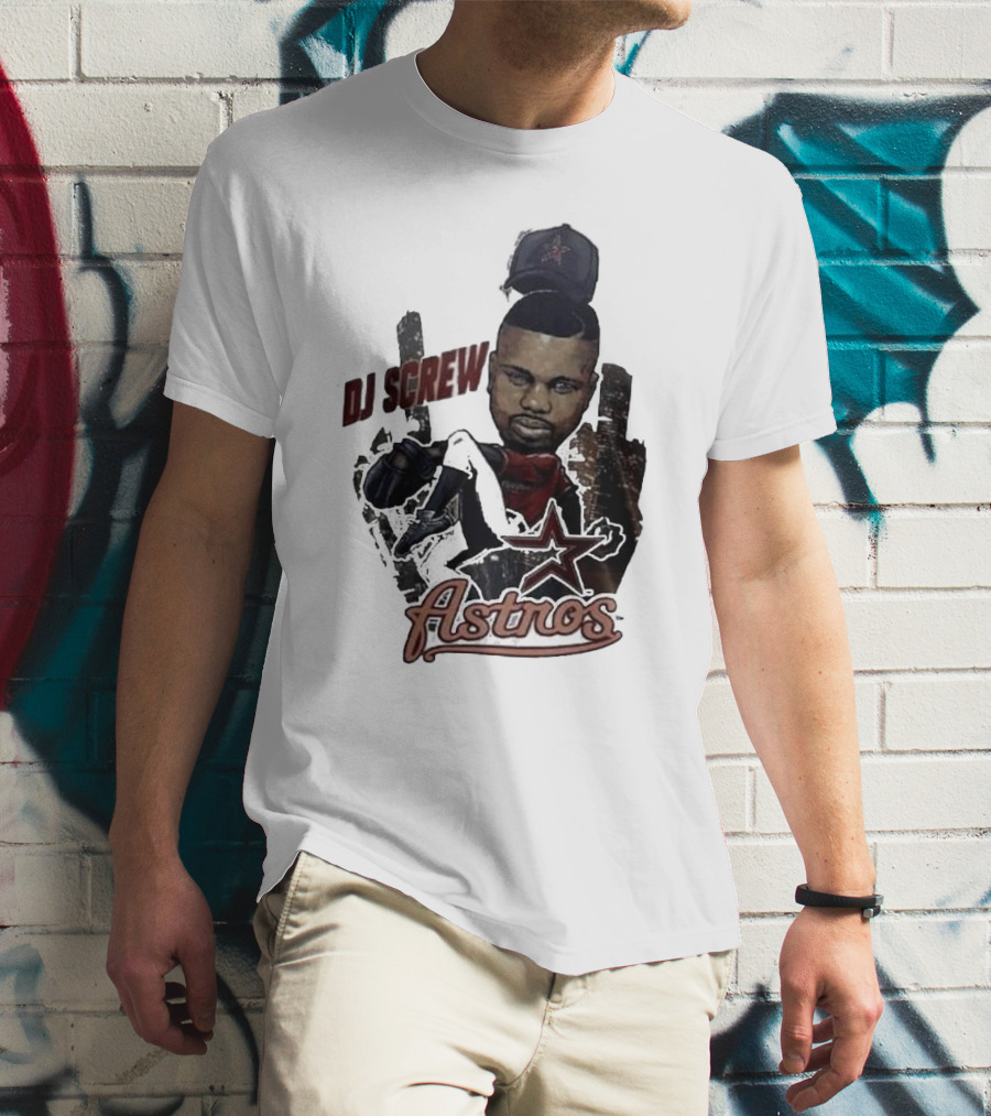 Astros DJ Screw Tribute With Star Icon T-Shirt