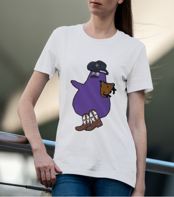 Grimace All Star Game Lfgm 2024 Cowboy Boots Baseball Glove T-Shirt