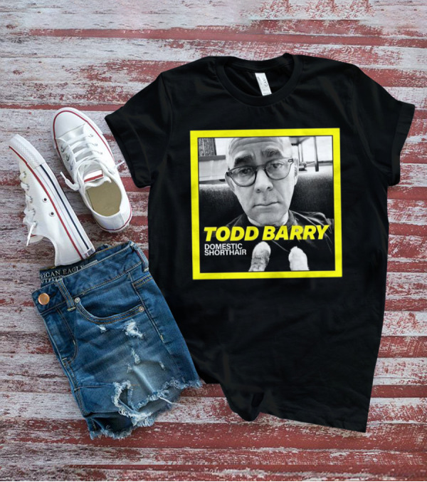 Todd Barry Domestic Shorthair Portrait With Cat Paws T-Shirt