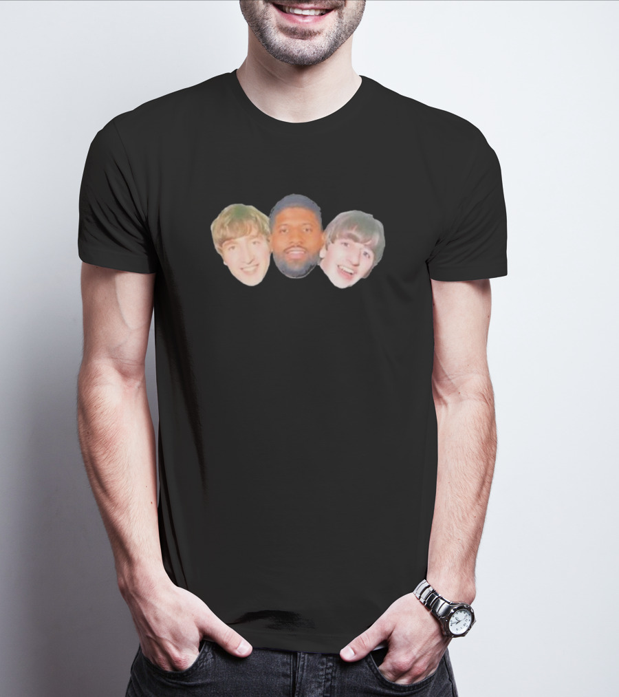 John Paul George And Ringo Philadelphia 76ers Faces T-Shirt