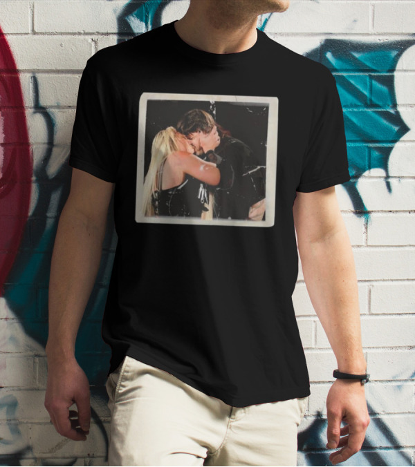Liv Morgan Dominik Mysterio Candid Kiss Moment T-Shirt