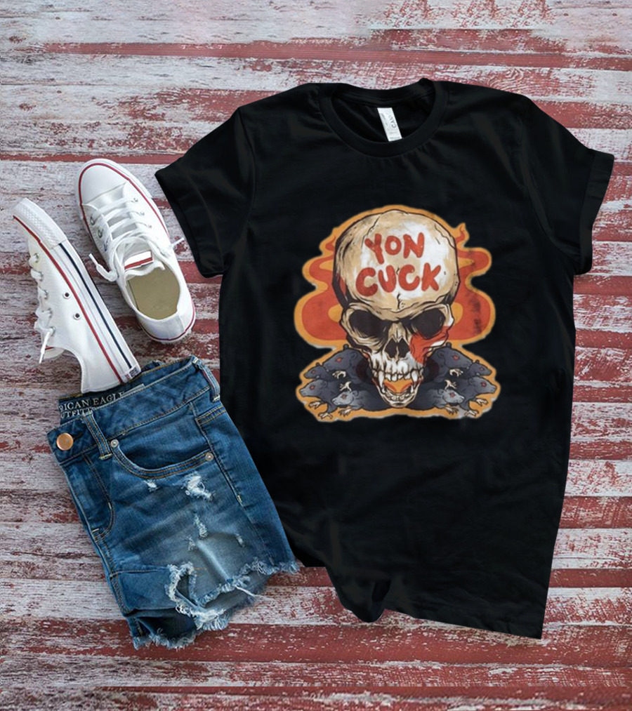 Mcelroy Yon Cuck Skull With Rats T-Shirt
