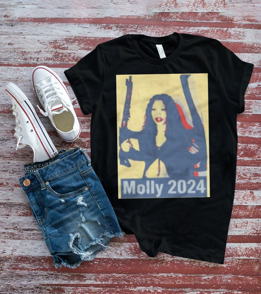 Molly 2024 Presidential Hope Poster Style With Rifles T-Shirt