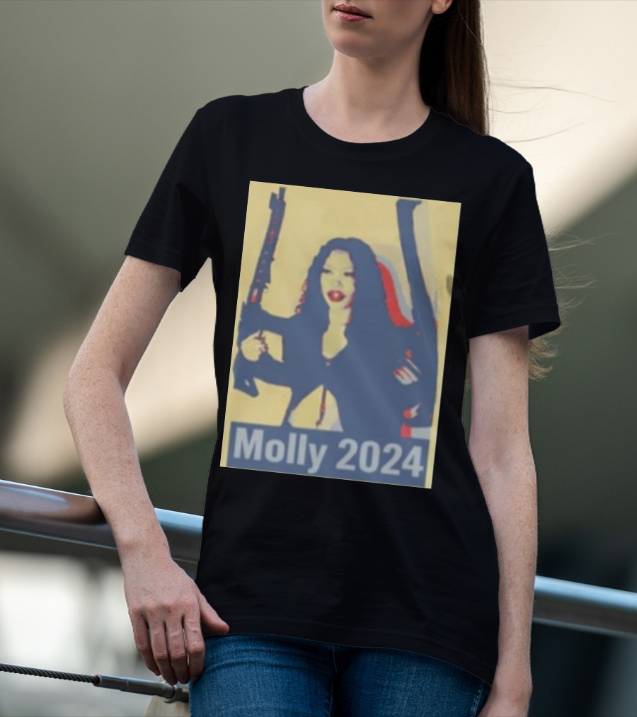 Molly 2024 Presidential Hope Poster Style With Rifles T-Shirt