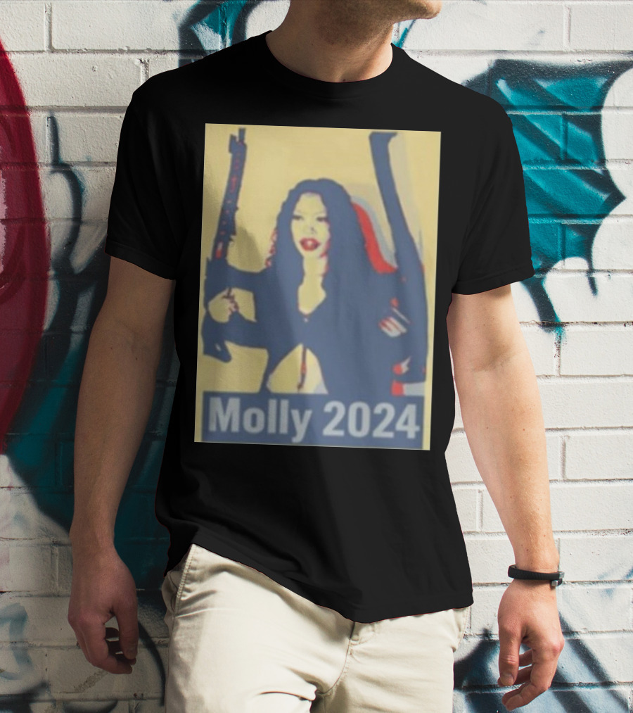 Molly 2024 Presidential Hope Poster Style With Rifles T-Shirt