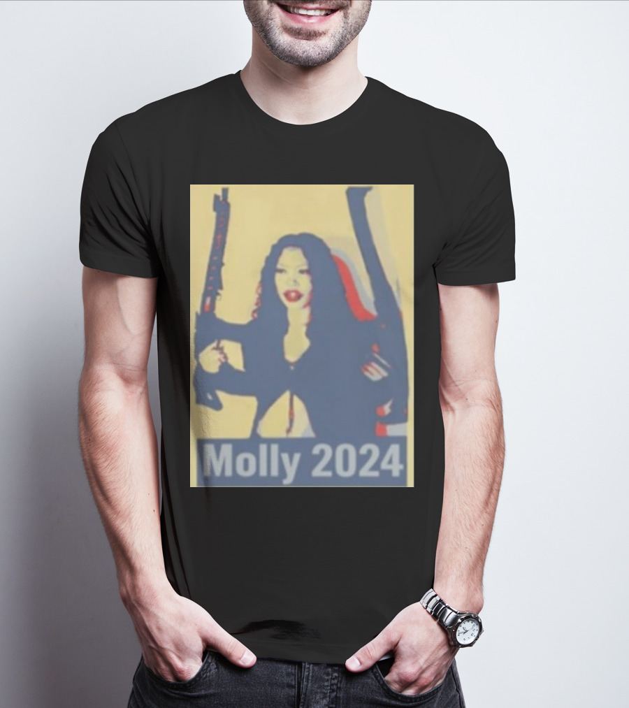 Molly 2024 Presidential Hope Poster Style With Rifles T-Shirt