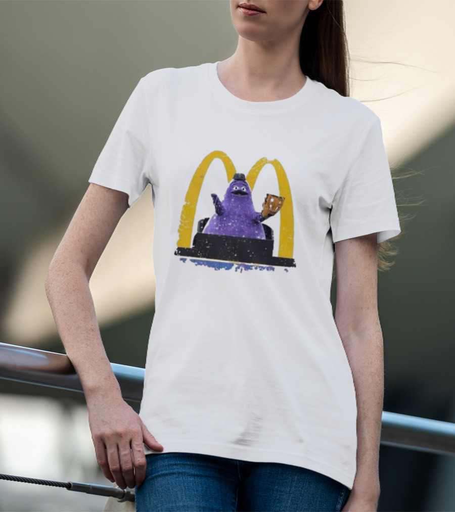 New York Mets The Grimace McDonald's Baseball Crossover T-Shirt