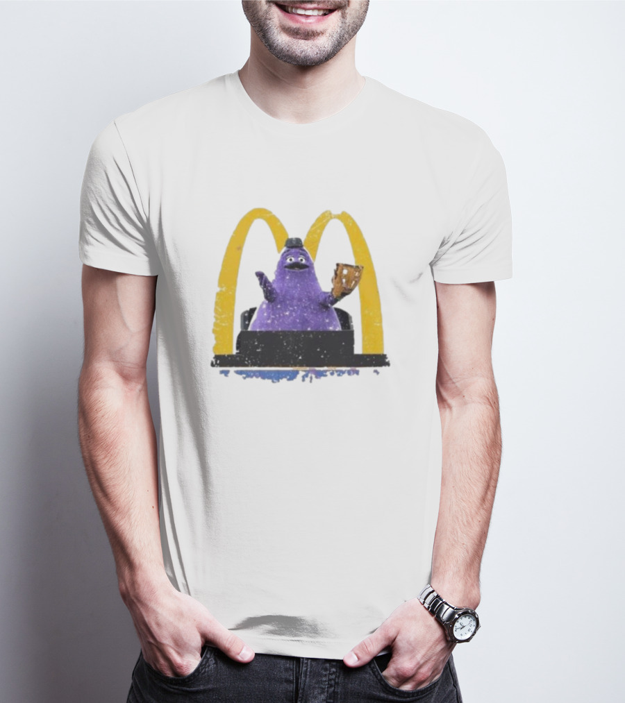 New York Mets The Grimace McDonald's Baseball Crossover T-Shirt