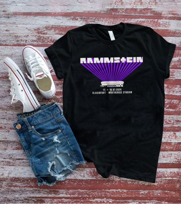 Rammstein Klagenfurt Wörthersee Stadion 17.+18.07.2024 T-Shirt