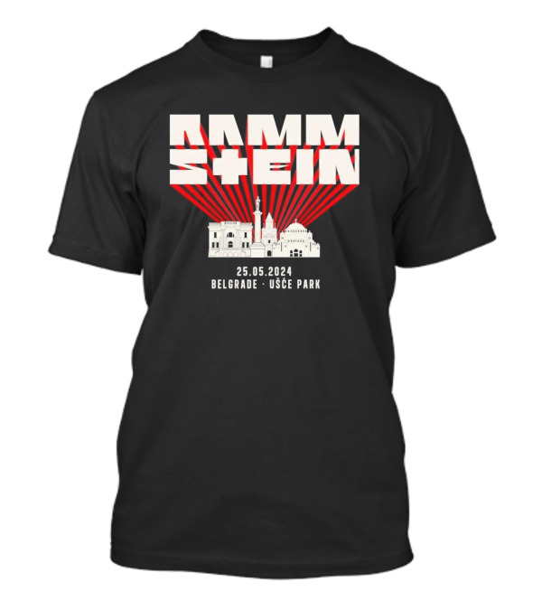 Rammstein 25 05 2024 Belgrade Usce Park Concert Tour T-Shirt