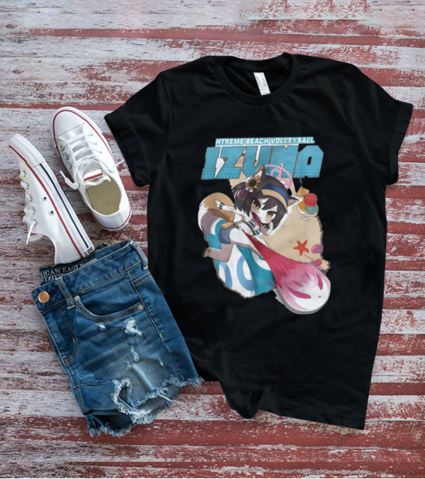 Izuna’s Xtreme Beach Volleyball Anime Character With Beach Elements T-Shirt