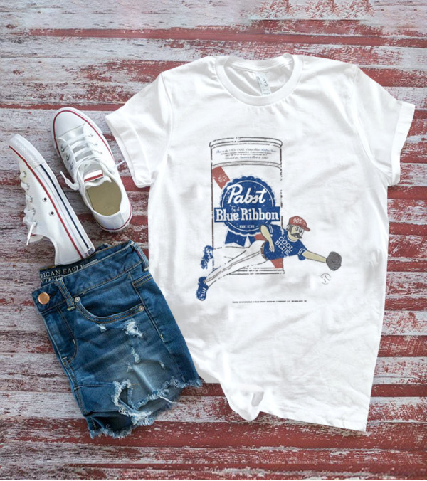 Memphis Redbirds 901 Pabst Blue Ribbon Baseball Can Catcher T-Shirt