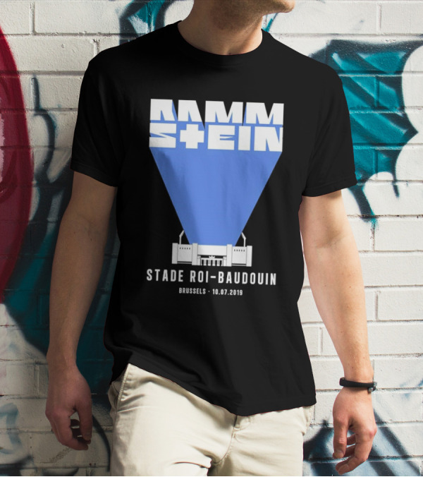 Rammstein Stade Roi-Baudouin Brussels 10.07.2019 Concert Event T-Shirt