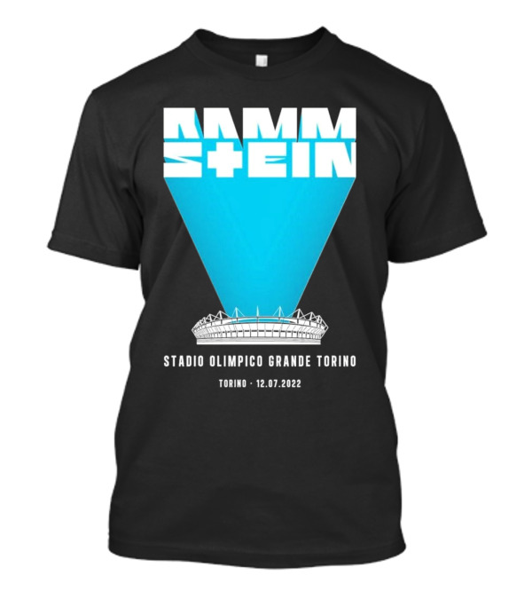 Rammstein Stadio Olimpico Grande Torino 12.07.2022 Torino Concert Tour T-Shirt