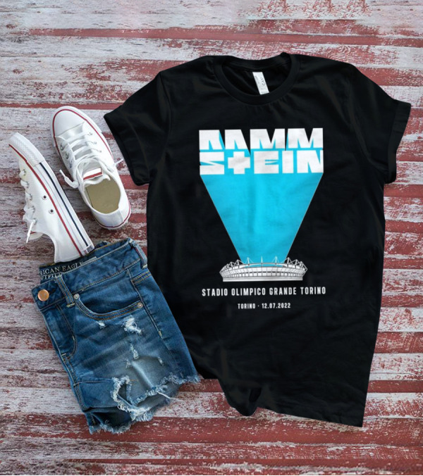 Rammstein Stadio Olimpico Grande Torino 12.07.2022 Torino Concert Tour T-Shirt