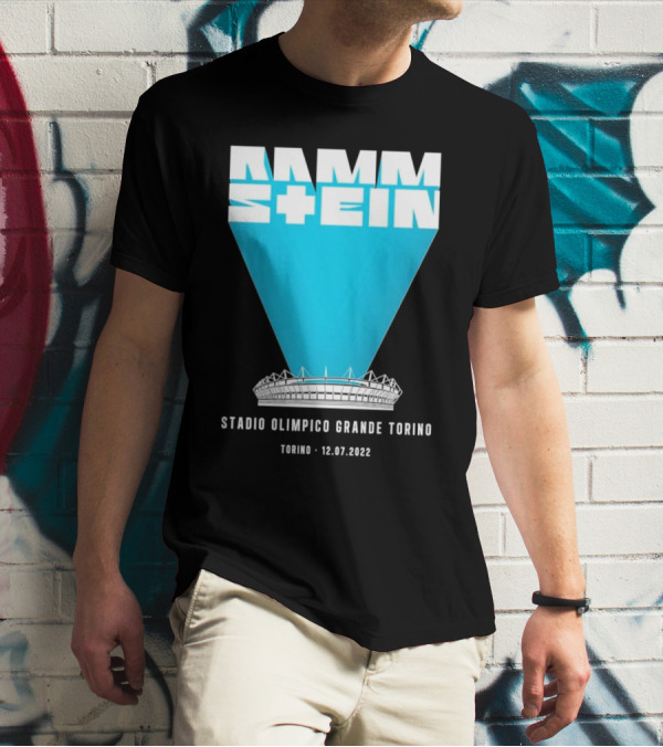 Rammstein Stadio Olimpico Grande Torino 12.07.2022 Torino Concert Tour T-Shirt