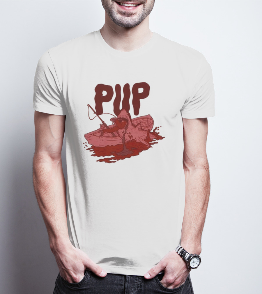 PUP Shark Attack Boat T-Shirt