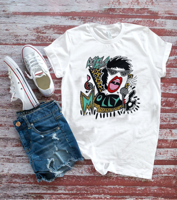 Miss Molly 90s Vintage Leopard Print Music Vibes T-Shirt