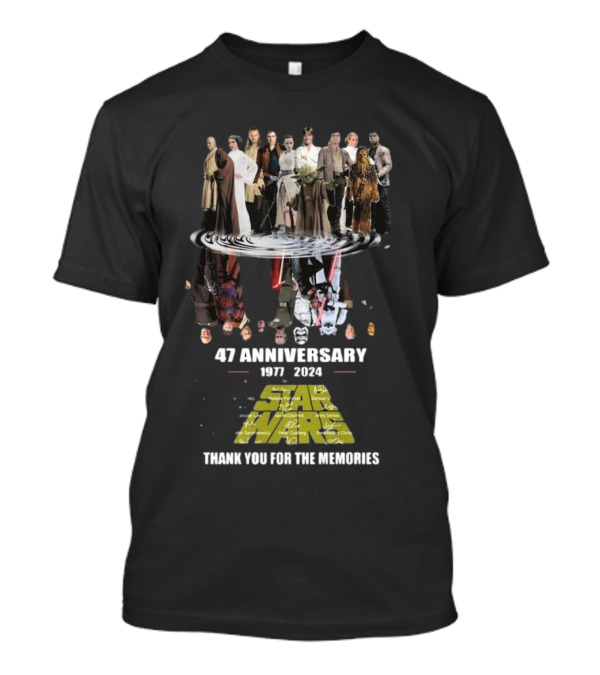 47 Anniversary 1977-2024 Star Wars Thank You For The Memories T-Shirt