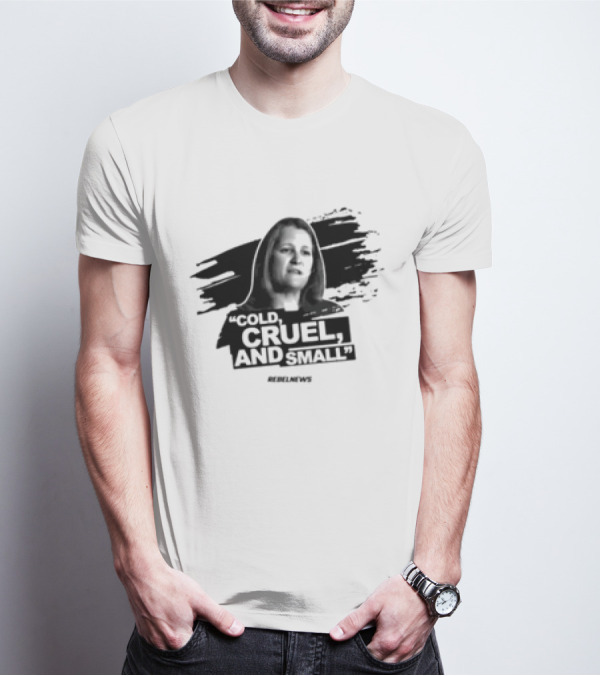 Cold Cruel And Small Sue Ann Levy Rebel News T-Shirt