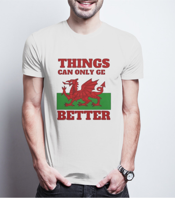 Things Can Only Get Better Welsh Dragon T-Shirt