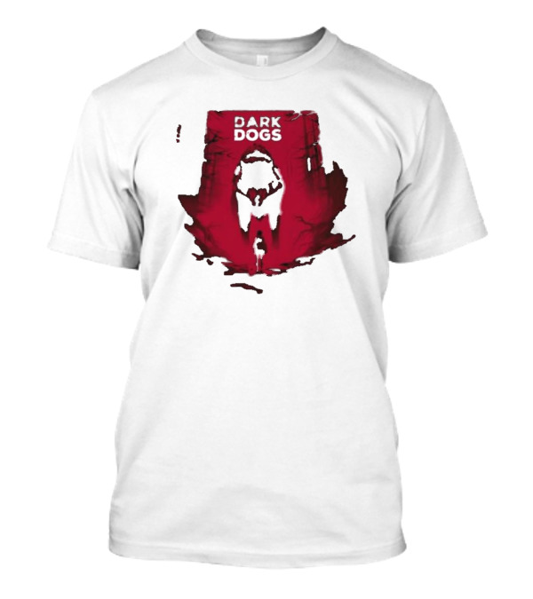 Dark Dogs Welcome To The Den Red Shadowy Forest Scene T-Shirt