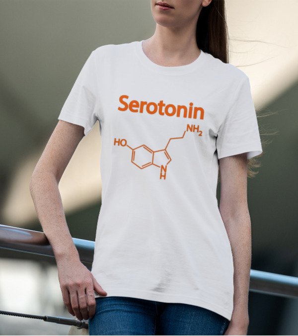 Serotonin Molecule Structure HO NH2 Chemistry T-Shirt