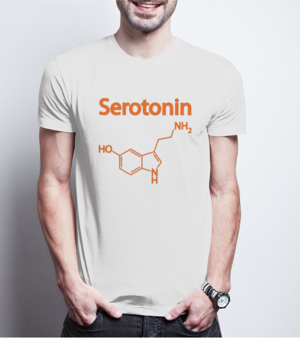 Serotonin Molecule Structure HO NH2 Chemistry T-Shirt
