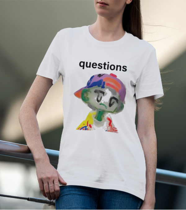 Kikillopieces Colorful Character Questions T-Shirt