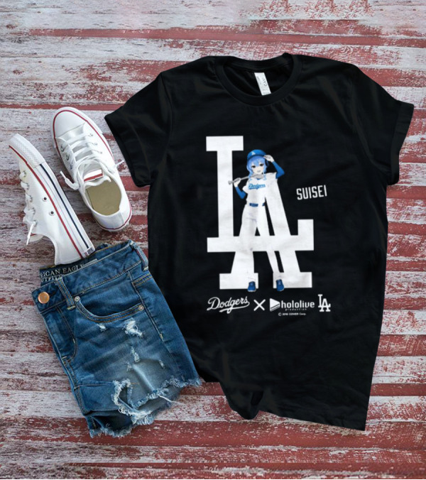 Dodgers X Hololive Suisei LA Collaboration T-Shirt
