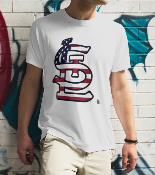 St. Louis Cardinals Stars And Stripes 4th Of July T-Shirt