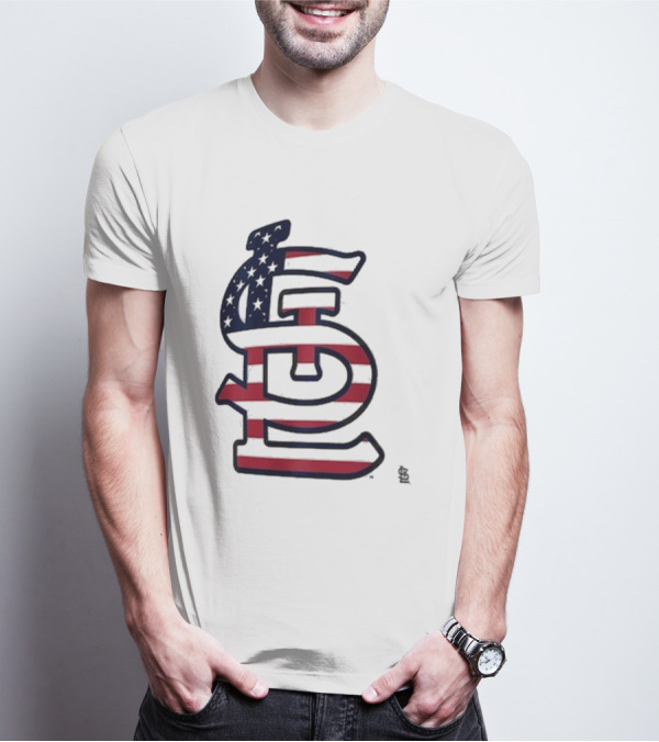 St. Louis Cardinals Stars And Stripes 4th Of July T-Shirt