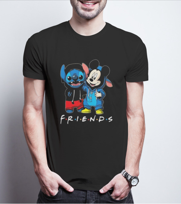 Stitch And Mickey Mouse Disney Friends Best Friends For Life T-Shirt