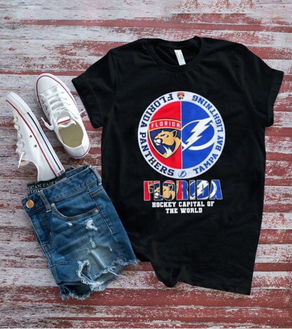 Florida Panthers Tampa Bay Lightning Florida Hockey Capital Of The World T-Shirt