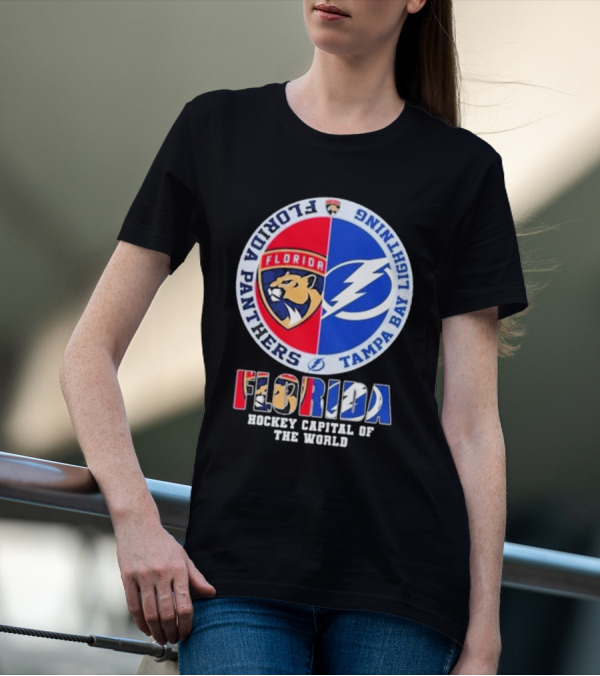 Florida Panthers Tampa Bay Lightning Florida Hockey Capital Of The World T-Shirt