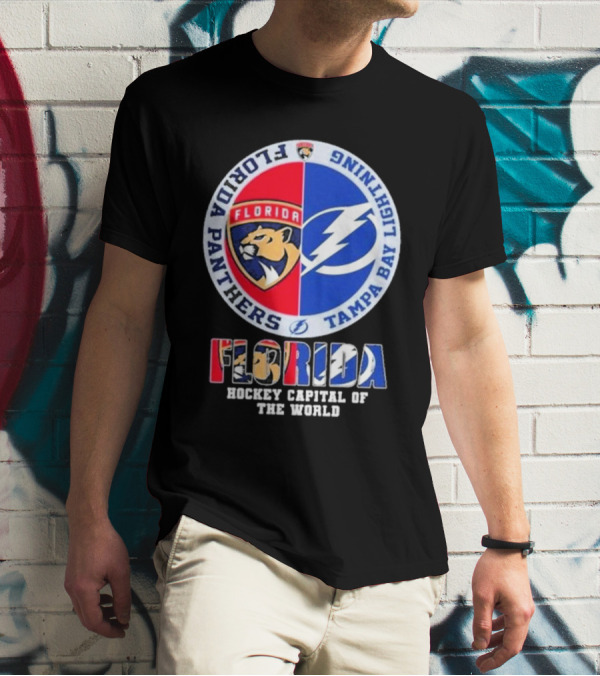 Florida Panthers Tampa Bay Lightning Florida Hockey Capital Of The World T-Shirt