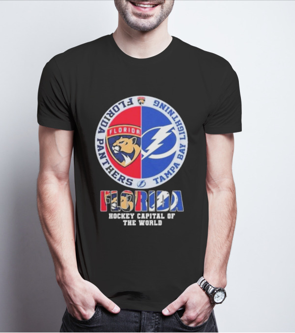 Florida Panthers Tampa Bay Lightning Florida Hockey Capital Of The World T-Shirt