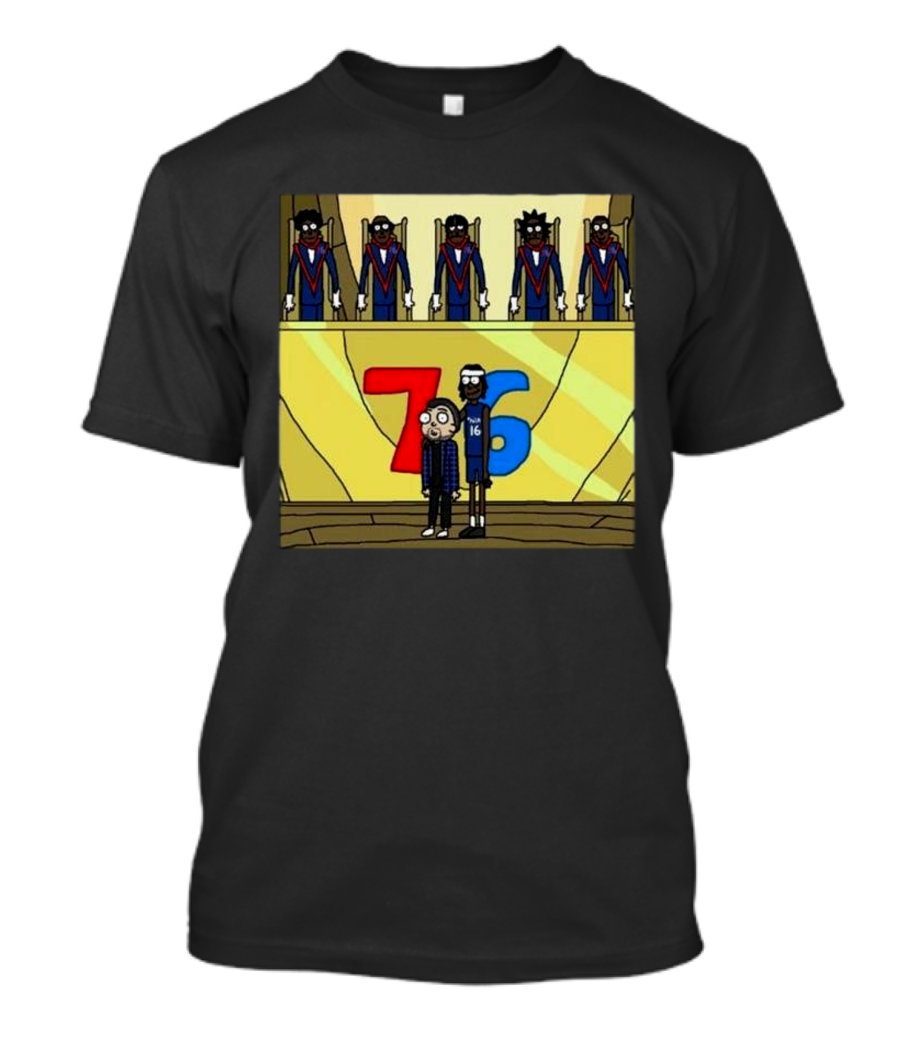 Council Of Rickys And Daryl Morty Sixers 76 T-Shirt