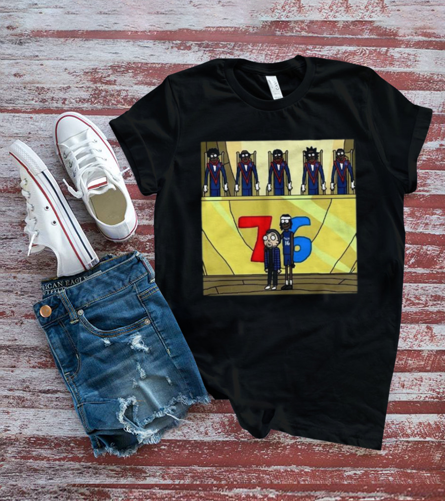 Council Of Rickys And Daryl Morty Sixers 76 T-Shirt
