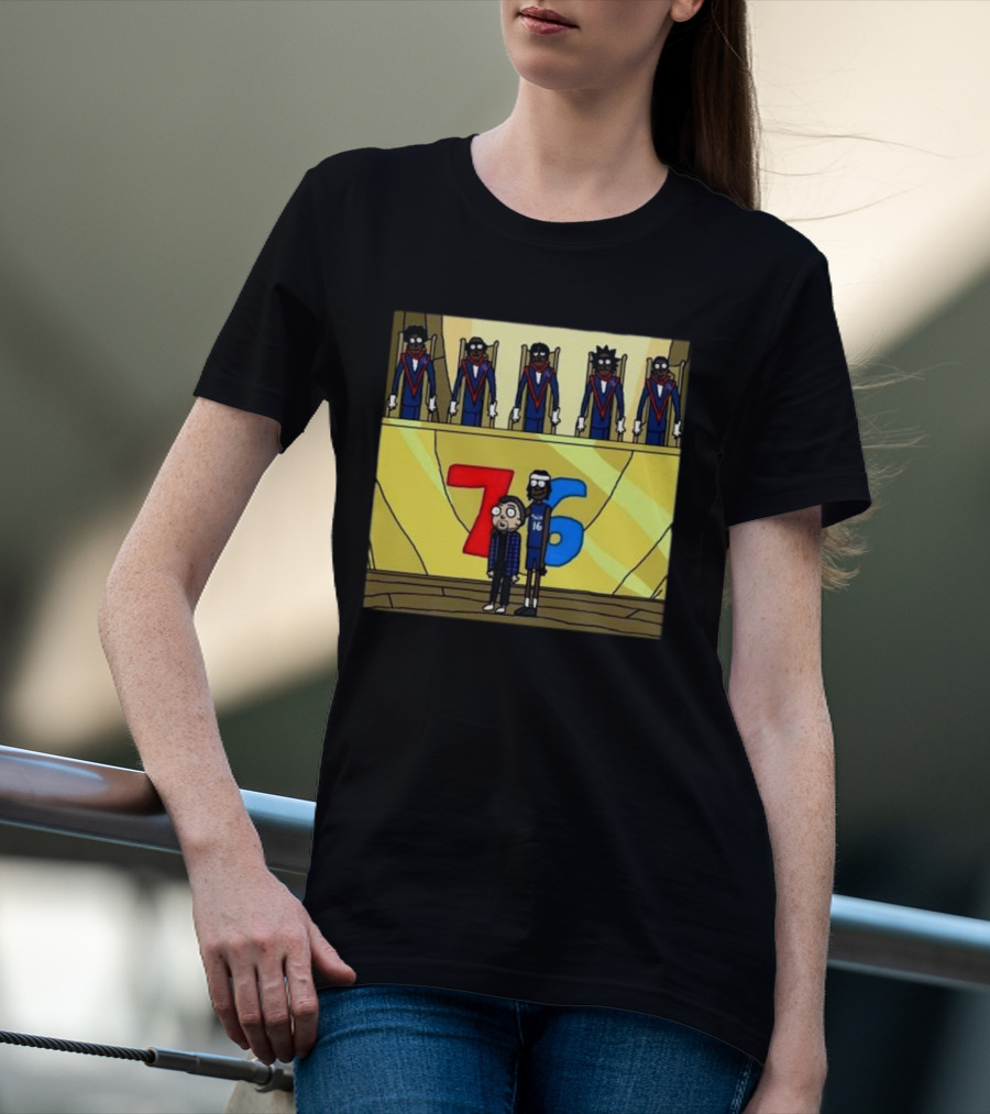 Council Of Rickys And Daryl Morty Sixers 76 T-Shirt