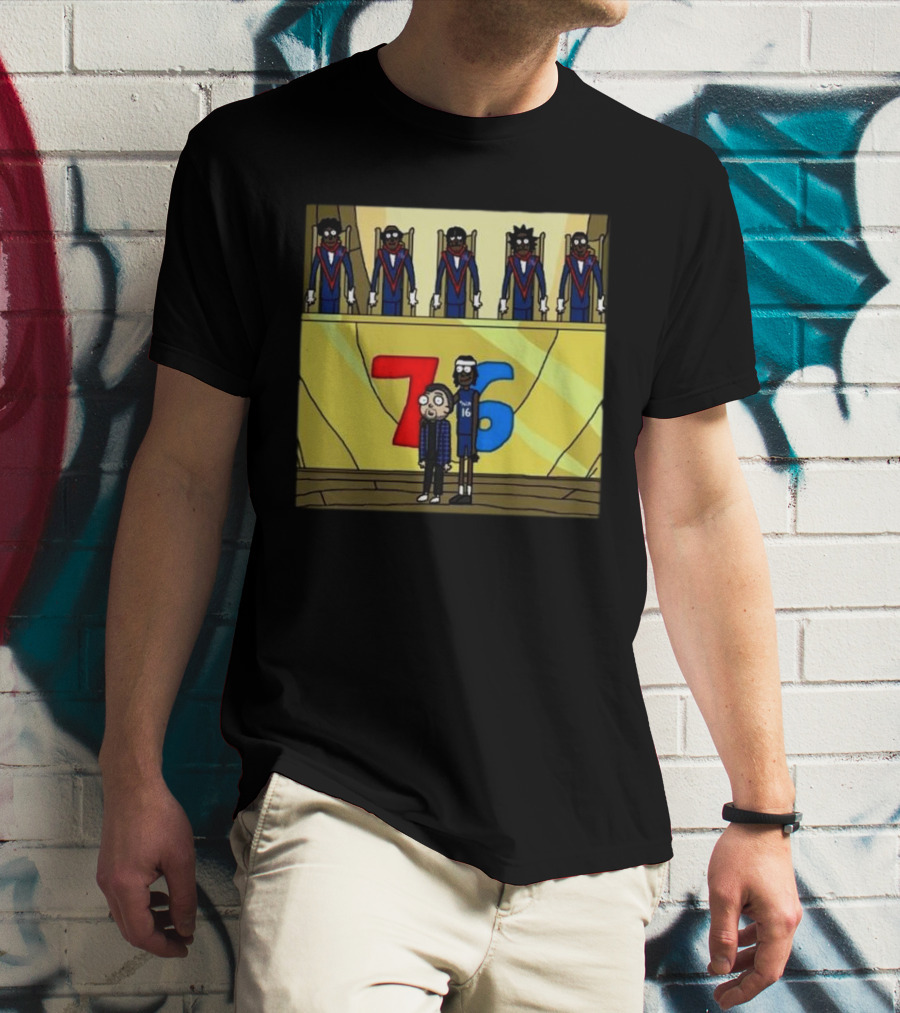 Council Of Rickys And Daryl Morty Sixers 76 T-Shirt