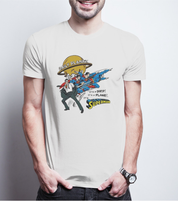 Daily Planet Superman It's A Bird It's A Plane It's Superman T-Shirt