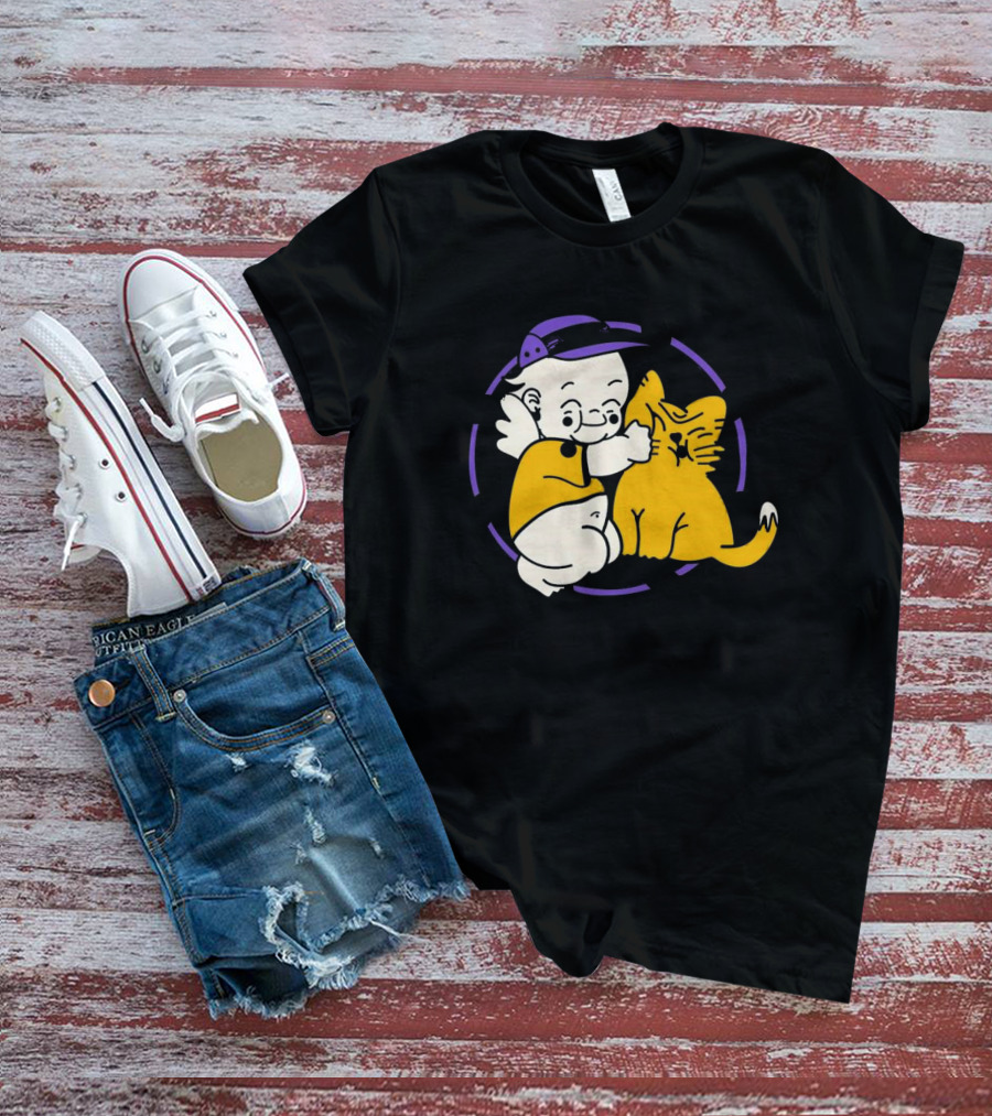 Braindead Flower Garden Urban Kats Barbed Wire Circle T-Shirt