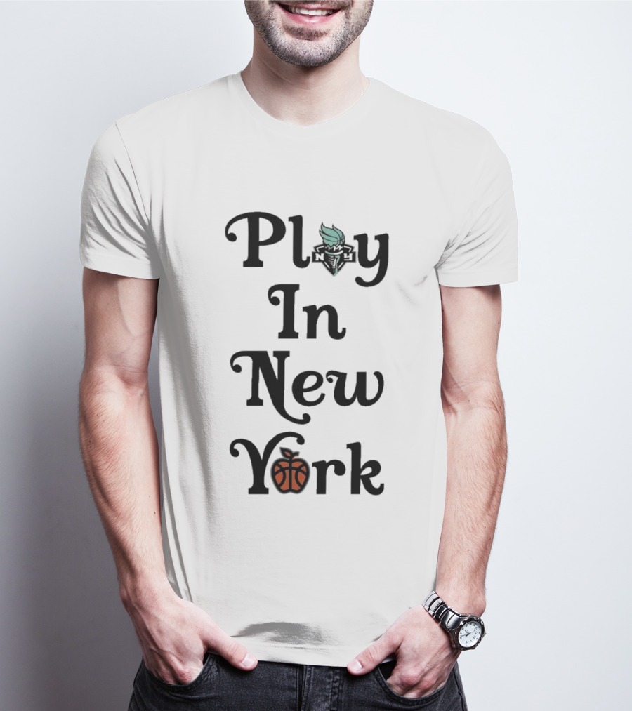 New York Liberty Play In New York Basketball T-Shirt