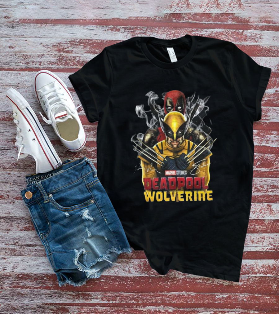 Marvel Studios Deadpool Wolverine Signature Collaboration T-Shirt