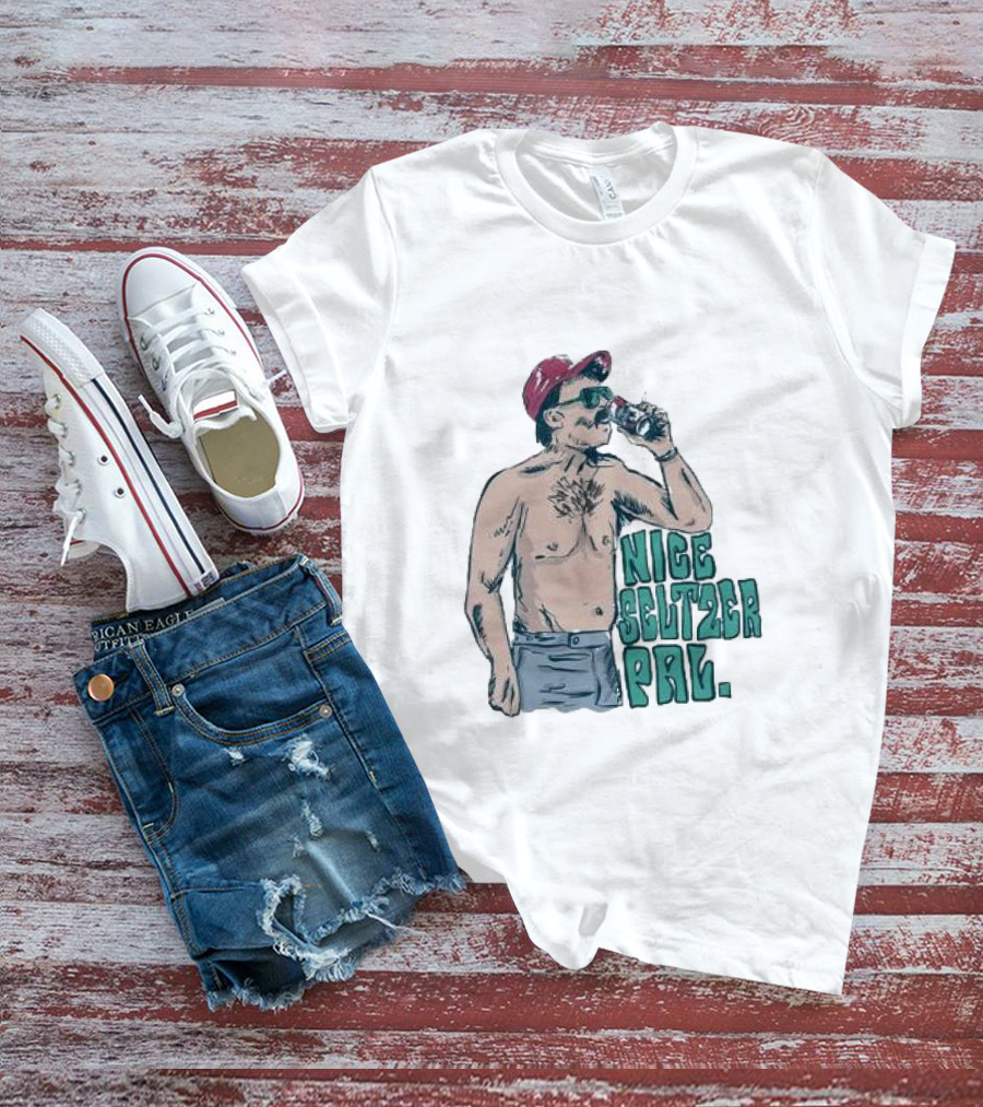 Nice Seltzer Pal Cartoon 4.0 Drinking Refreshing Beverage T-Shirt