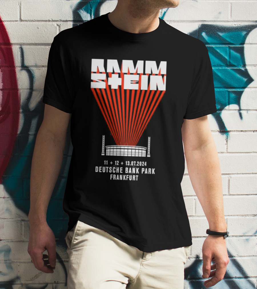 Rammstein 11 12 13.07.2024 Deutsche Bank Park Frankfurt T-Shirt
