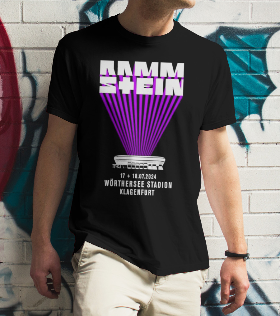 Rammstein 17 18 07 2024 Wörthersee Stadion Klagenfurt T-Shirt