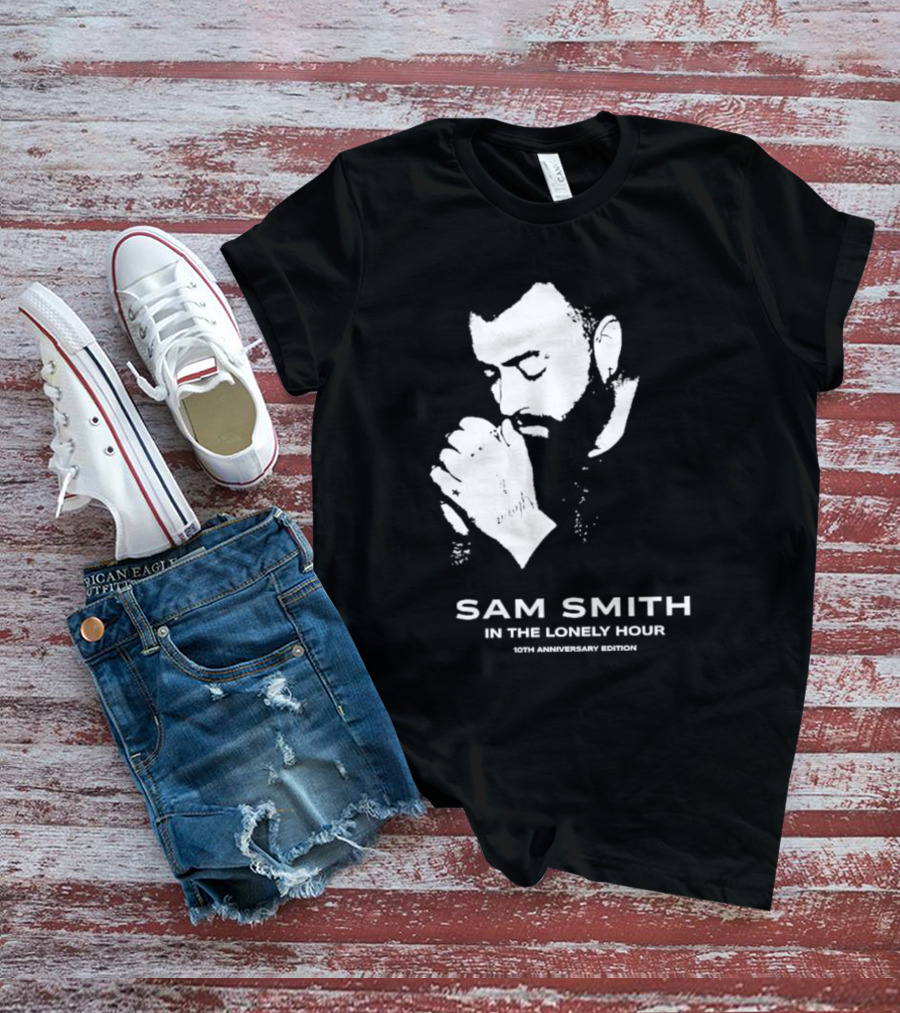 Sam Smith In The Lonely Hour 10th Anniversary Edition Monochrome T-Shirt